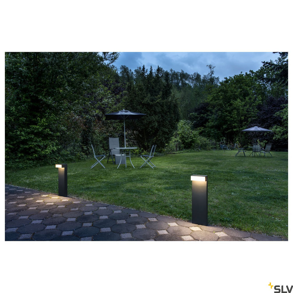 SLV L-LINE OUT 50 FL POLE Outdoor LED free-standing light horizontal anthracite CCT switch 3000/4000K 1003537