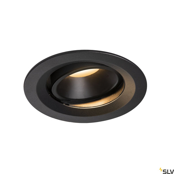 SLV NUMINOS DL M Indoor LED recessed ceiling light black/black 2700K 20° gimballed rotating and pivoting 1003553