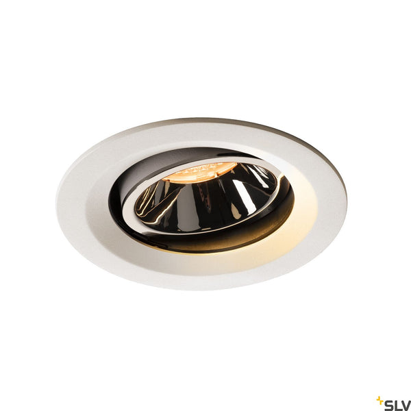 SLV NUMINOS DL M Indoor LED recessed ceiling light white/chrome 2700K 20° gimballed rotating and pivoting 1003567