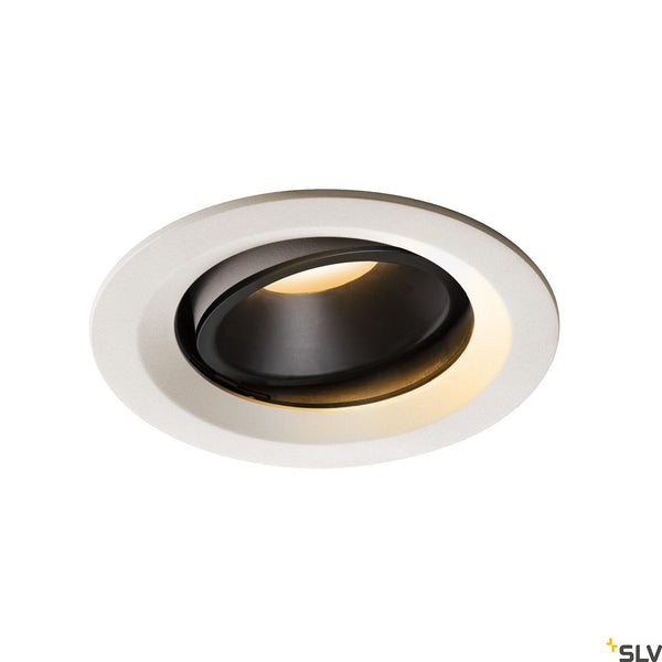 SLV NUMINOS DL M Indoor LED recessed ceiling light white/black 2700K 55° gimballed rotating and pivoting 1003571