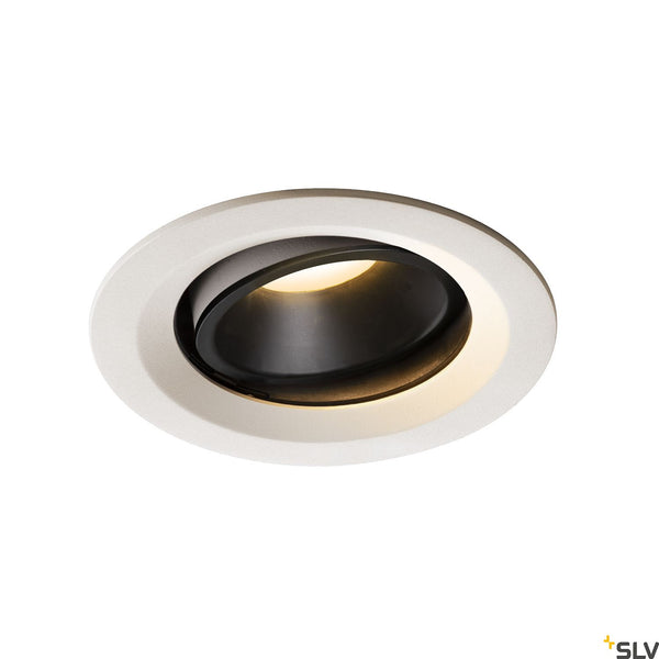 SLV NUMINOS DL M Indoor LED recessed ceiling light white/black 3000K 20° gimballed rotating and pivoting 1003589