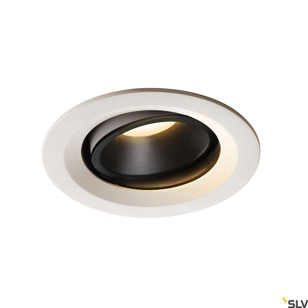 SLV NUMINOS DL M Indoor LED recessed ceiling light white/black 3000K 40° gimballed rotating and pivoting 1003592
