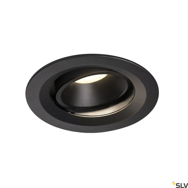 SLV NUMINOS DL M Indoor LED recessed ceiling light black/black 4000K 40° gimballed rotating and pivoting 1003604