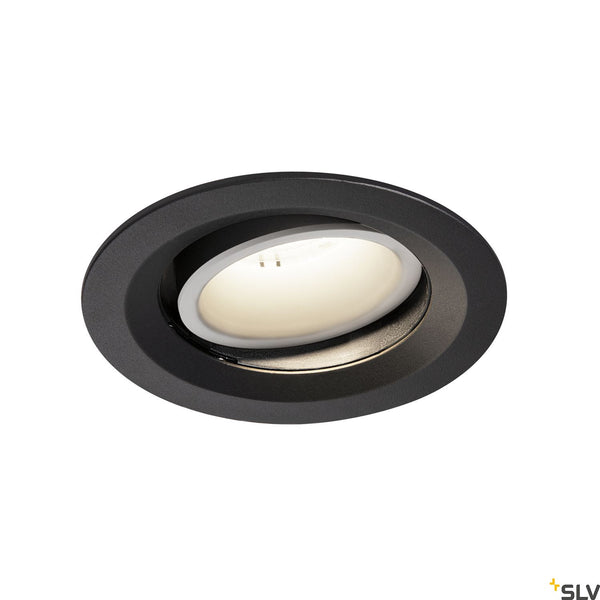SLV NUMINOS DL M Indoor LED recessed ceiling light black/white 4000K 55° gimballed rotating and pivoting 1003608