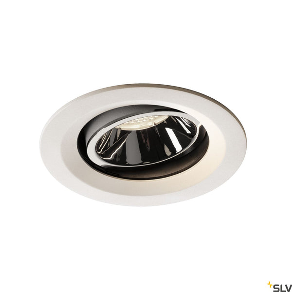 SLV NUMINOS DL M Indoor LED recessed ceiling light white/chrome 4000K 20° gimballed rotating and pivoting 1003615