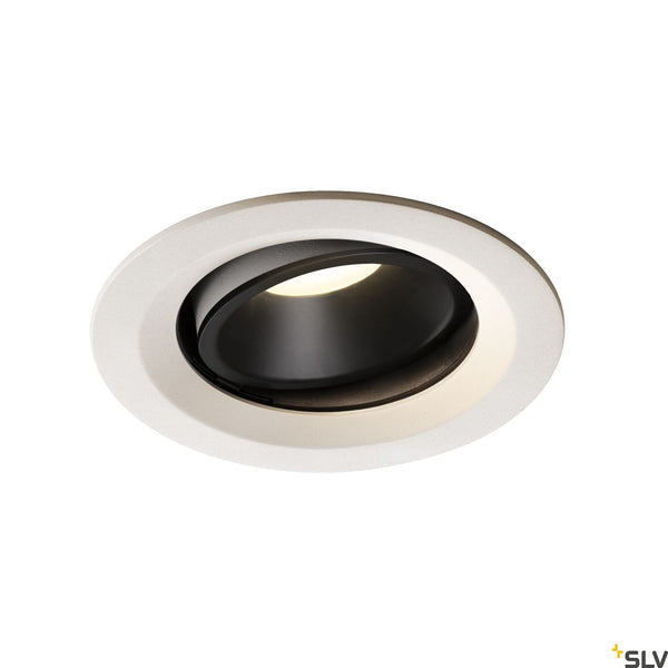 SLV NUMINOS DL M Indoor LED recessed ceiling light white/black 4000K 40° gimballed rotating and pivoting 1003616