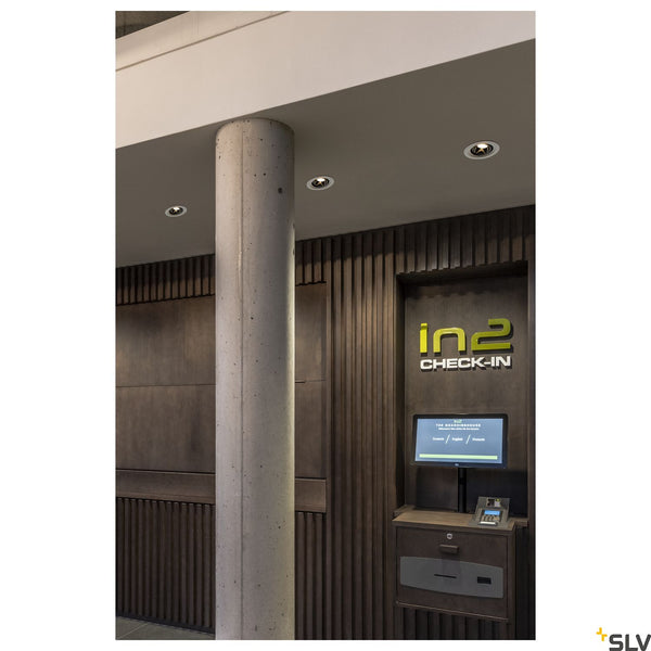 SLV NUMINOS DL M Indoor LED recessed ceiling light white/chrome 4000K 40° gimballed rotating and pivoting 1003618