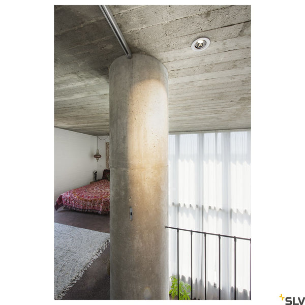 SLV NUMINOS DL M Indoor LED recessed ceiling light white/chrome 4000K 40° gimballed rotating and pivoting 1003618