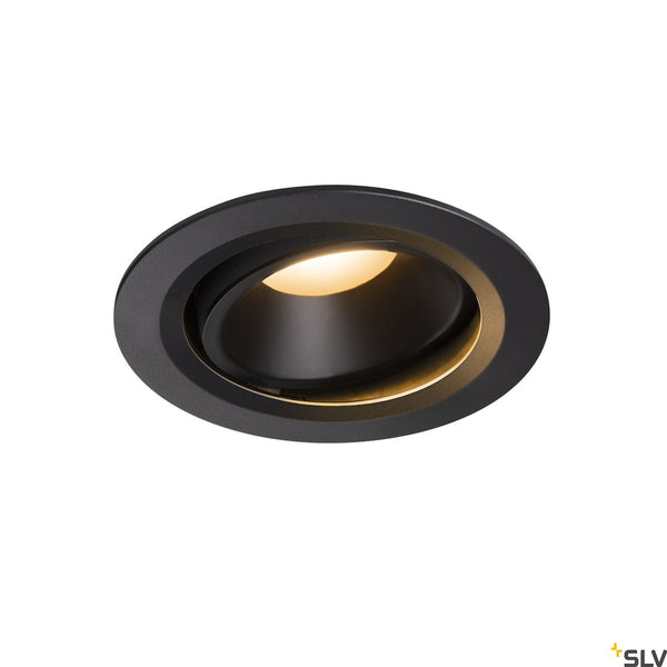SLV NUMINOS DL L Indoor LED recessed ceiling light black/black 2700K 40° gimballed rotating and pivoting 1003628