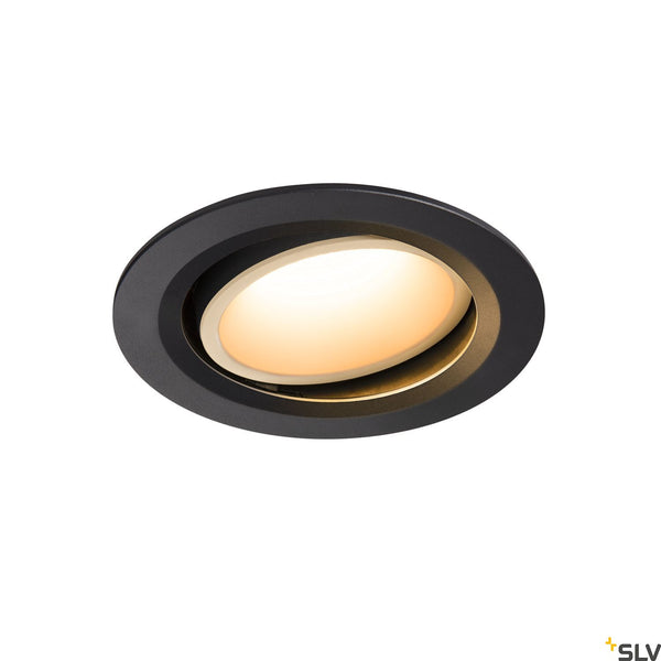 SLV NUMINOS DL L Indoor LED recessed ceiling light black/white 2700K 55° gimballed rotating and pivoting 1003632