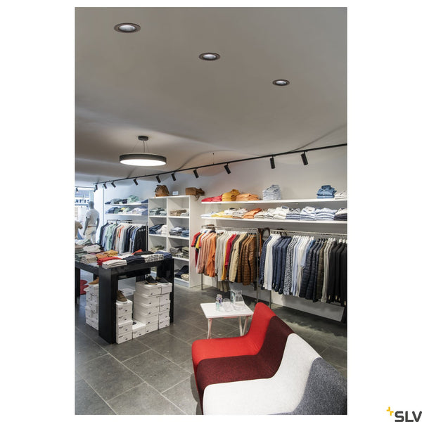 SLV NUMINOS DL L Indoor LED recessed ceiling light black/black 3000K 40° gimballed rotating and pivoting 1003652