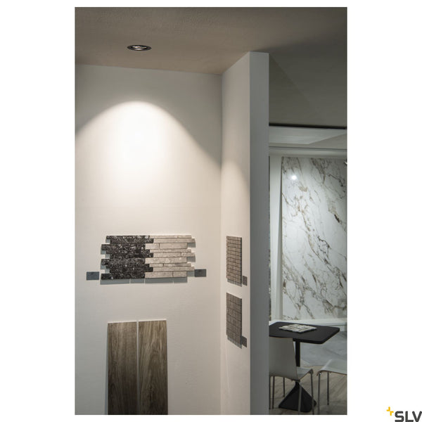SLV NUMINOS DL L Indoor LED recessed ceiling light black/chrome 3000K 40° gimballed rotating and pivoting 1003654