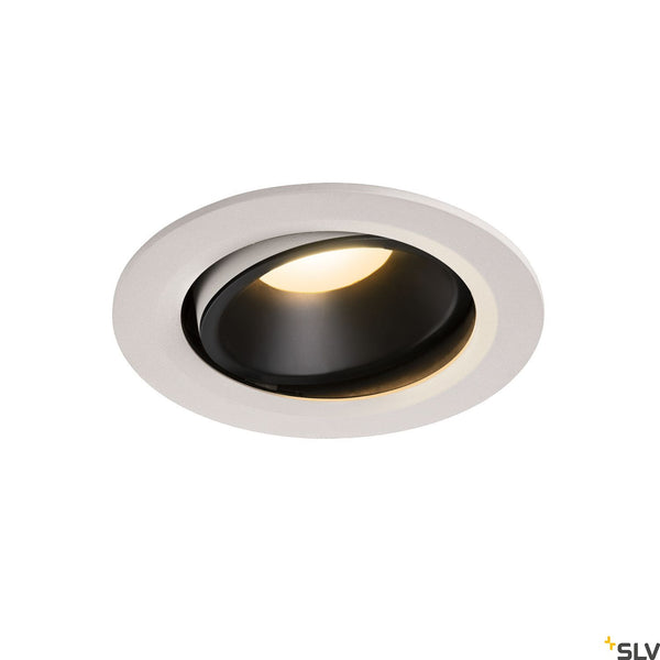 SLV NUMINOS DL L Indoor LED recessed ceiling light white/black 3000K 20° gimballed rotating and pivoting 1003661