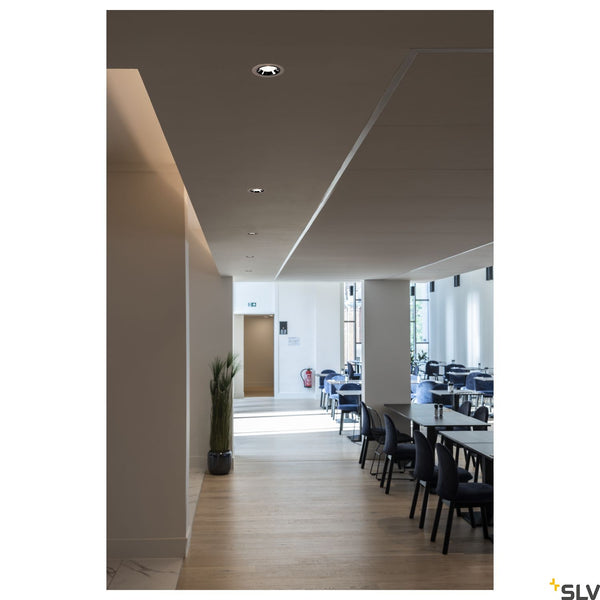 SLV NUMINOS DL L Indoor LED recessed ceiling light white/chrome 3000K 55° gimballed rotating and pivoting 1003669