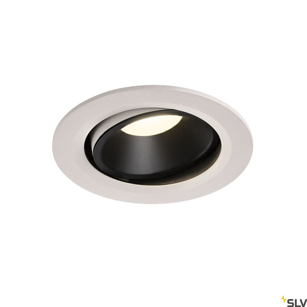 SLV NUMINOS DL L Indoor LED recessed ceiling light white/black 4000K 20° gimballed rotating and pivoting 1003685