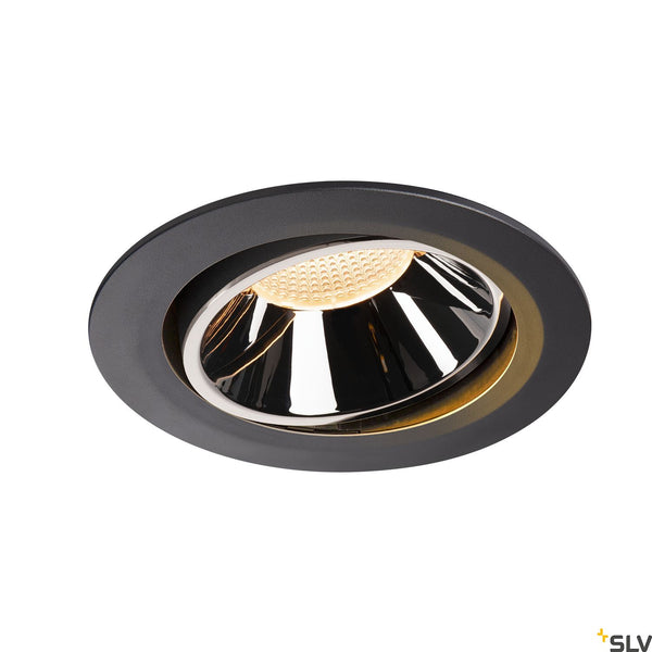 SLV NUMINOS DL XL Indoor LED recessed ceiling light black/chrome 2700K 40° gimballed rotating and pivoting 1003702