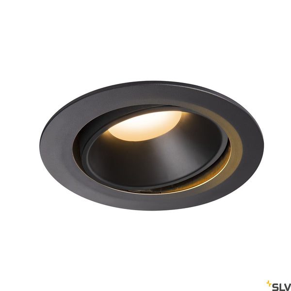 SLV NUMINOS DL XL Indoor LED recessed ceiling light black/black 2700K 55° gimballed rotating and pivoting 1003703