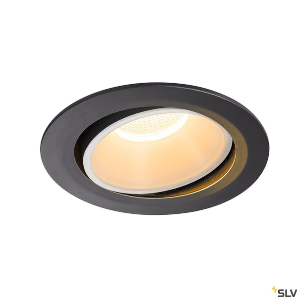 SLV NUMINOS DL XL Indoor LED recessed ceiling light black/white 2700K 55° gimballed rotating and pivoting 1003704