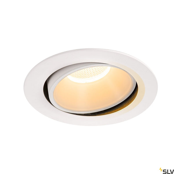 SLV NUMINOS DL XL Indoor LED recessed ceiling light white/white 2700K 55° gimballed rotating and pivoting 1003716