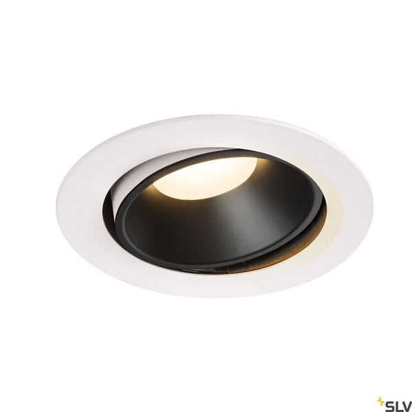 SLV NUMINOS DL XL Indoor LED recessed ceiling light black/white 3000K 40° gimballed rotating and pivoting 1003736