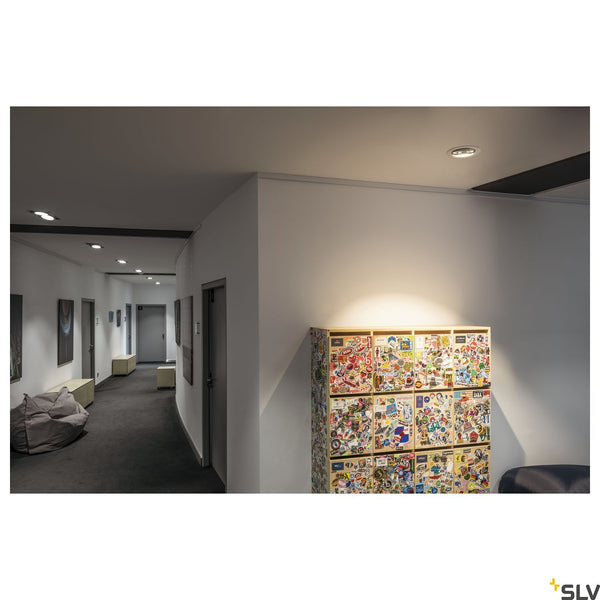 SLV NUMINOS DL XL Indoor LED recessed ceiling light white/chrome 3000K 40° gimballed rotating and pivoting 1003738