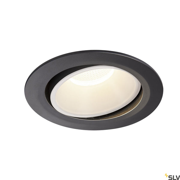 SLV NUMINOS DL XL Indoor LED recessed ceiling light black/white 3000K 20° gimballed rotating and pivoting 1003746