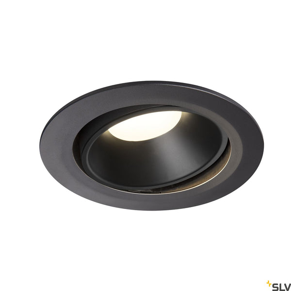 SLV NUMINOS DL XL Indoor LED recessed ceiling light black/black 4000K 55° gimballed rotating and pivoting 1003751