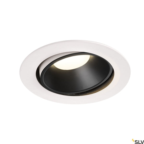SLV NUMINOS DL XL Indoor LED recessed ceiling light black/white 4000K 40° gimballed rotating and pivoting 1003760