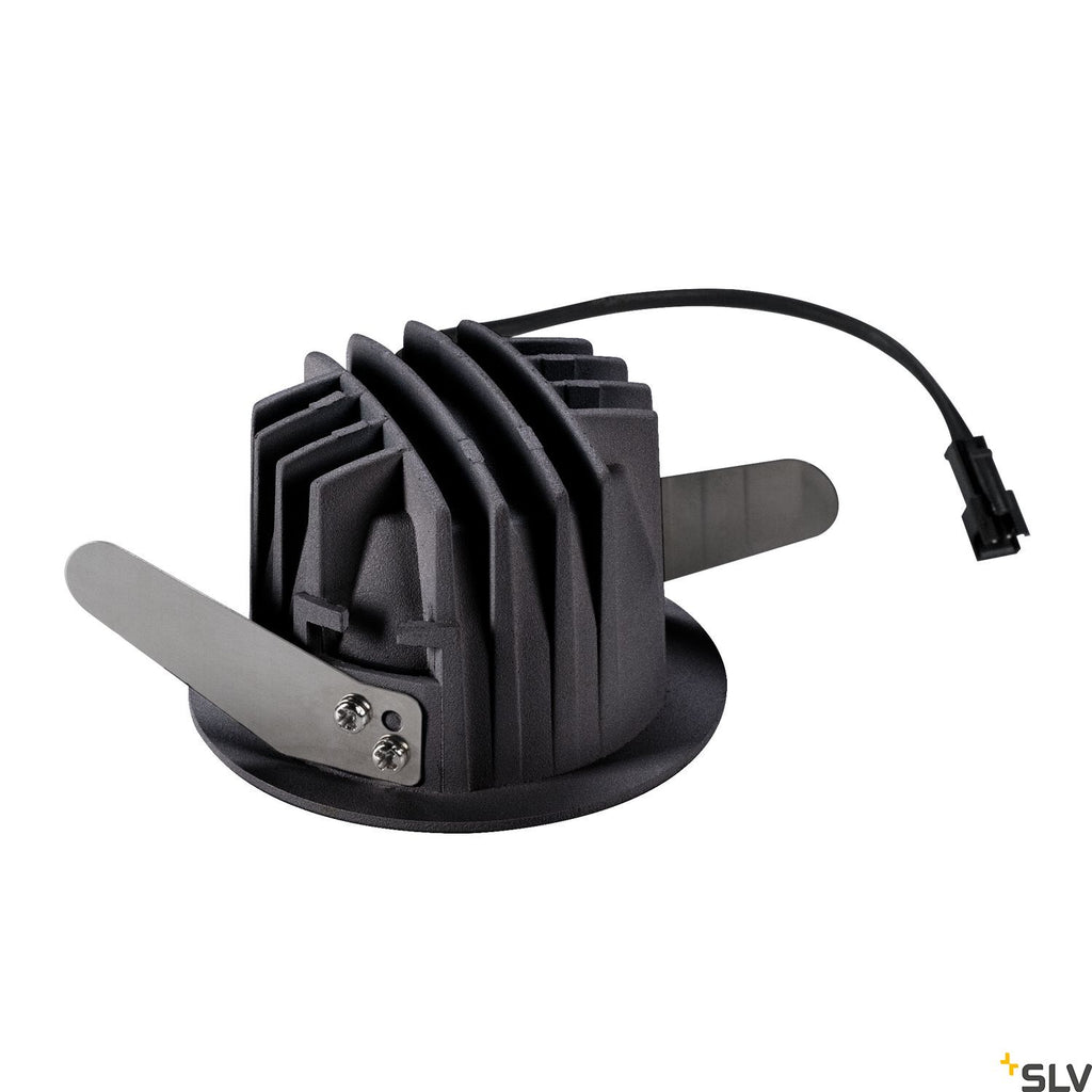 SLV NUMINOS DL S Indoor LED recessed ceiling light black/black 2700K 20° gimballed rotating and pivoting 1003769