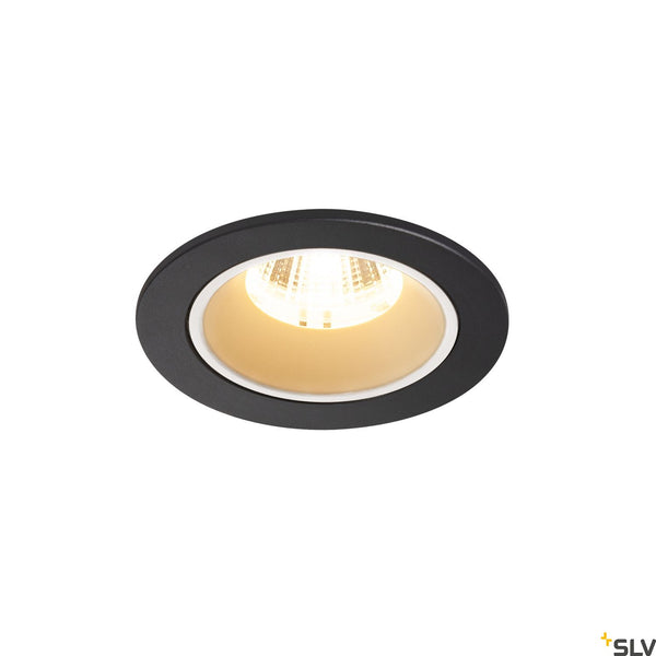 SLV NUMINOS DL S Indoor LED recessed ceiling light black/white 3000K 55° 1003800
