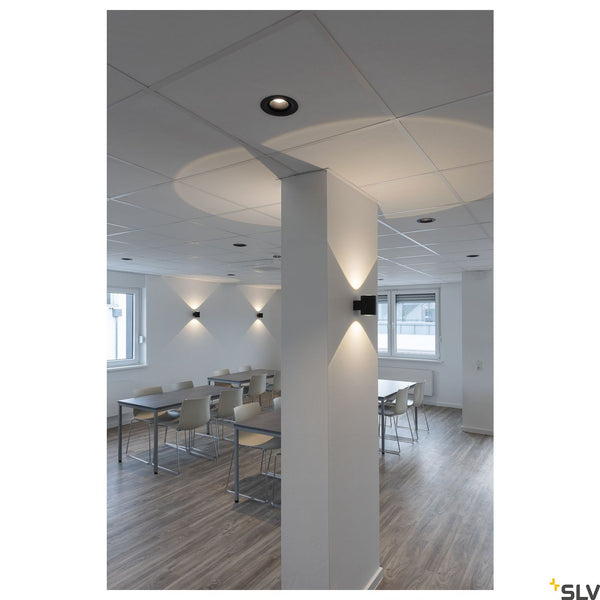 SLV NUMINOS DL M Indoor LED recessed ceiling light black/black 2700K 55° 1003847