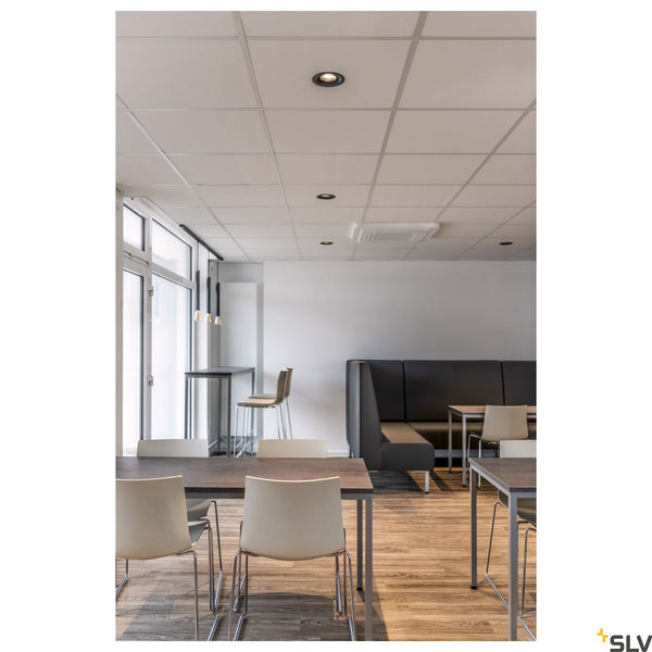 SLV NUMINOS DL M Indoor LED recessed ceiling light black/black 2700K 55° 1003847