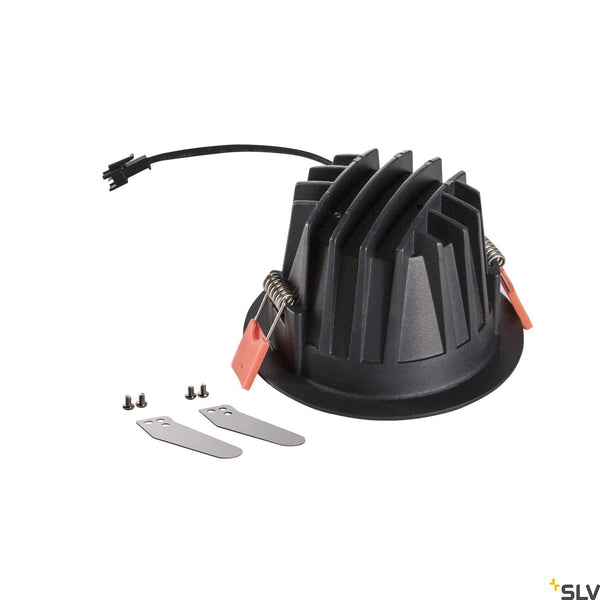 SLV NUMINOS DL M Indoor LED recessed ceiling light black/chrome 3000K 55° 1003873