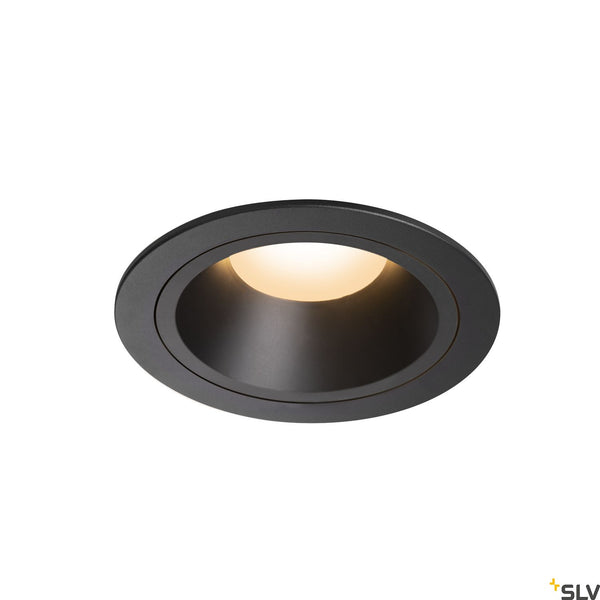 SLV NUMINOS DL L Indoor LED recessed ceiling light black/black 2700K 40° 1003916