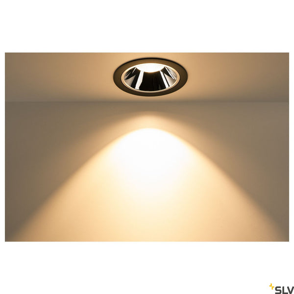 SLV NUMINOS DL XL Indoor LED recessed ceiling light black/chrome 3000K 40° 1004014