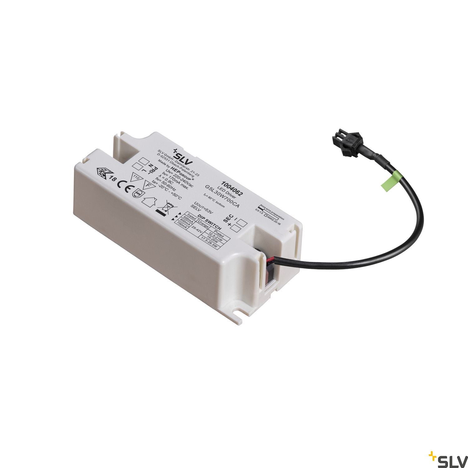 SLV LED driver 21-29.5W 500/600/700mA 1004062