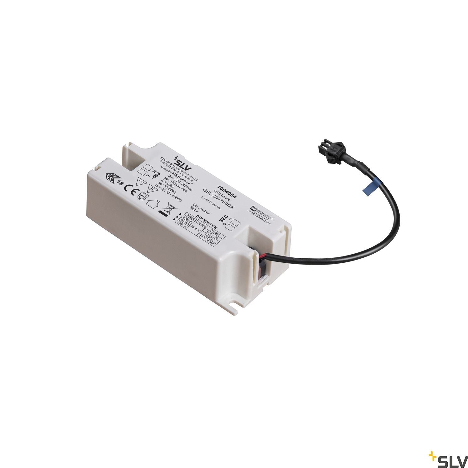 SLV LED driver 21-29.5W 500/600/700mA 1004064