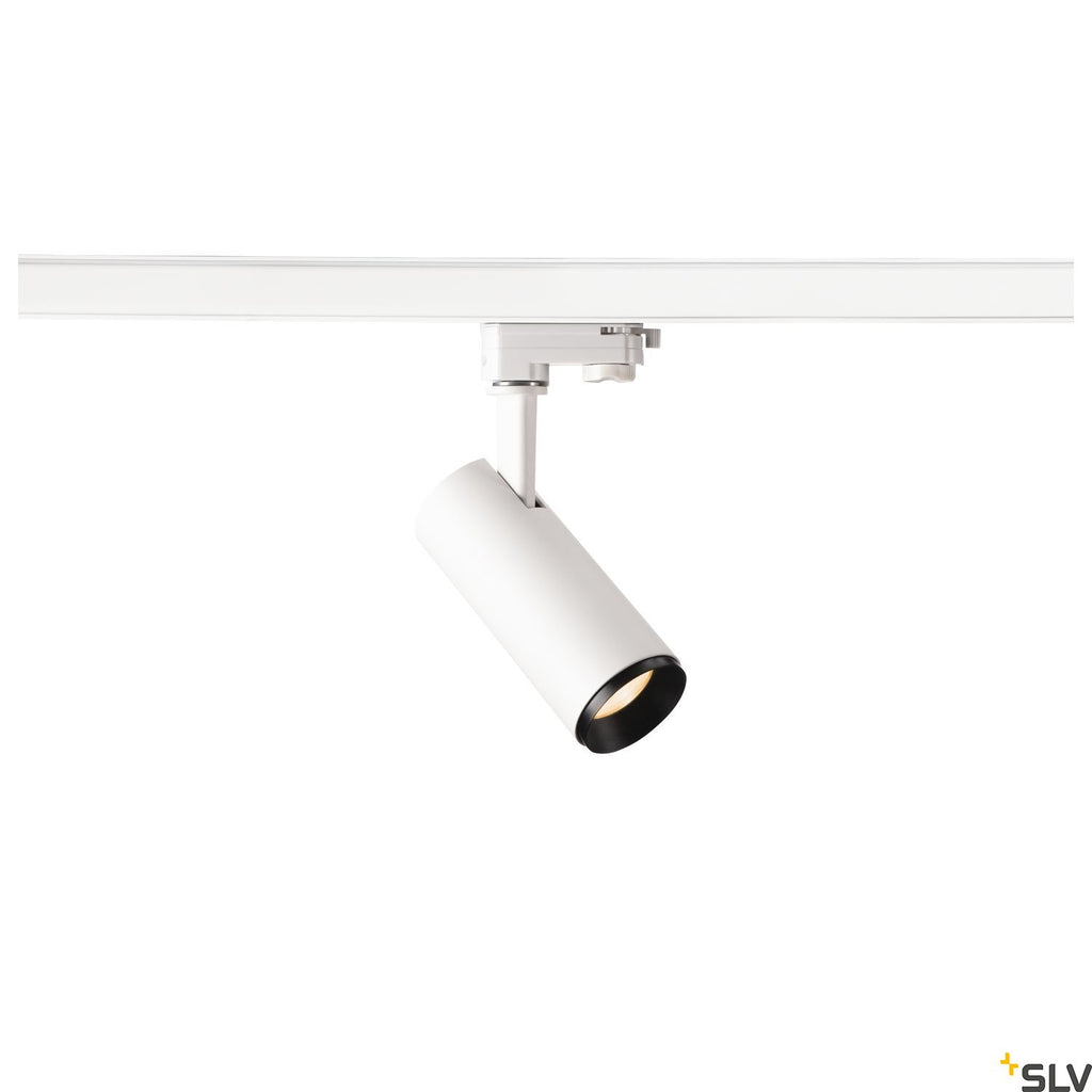 SLV 3~ NUMINOS Dimmable  3 phase system light white/black 2700K 36° 1004079