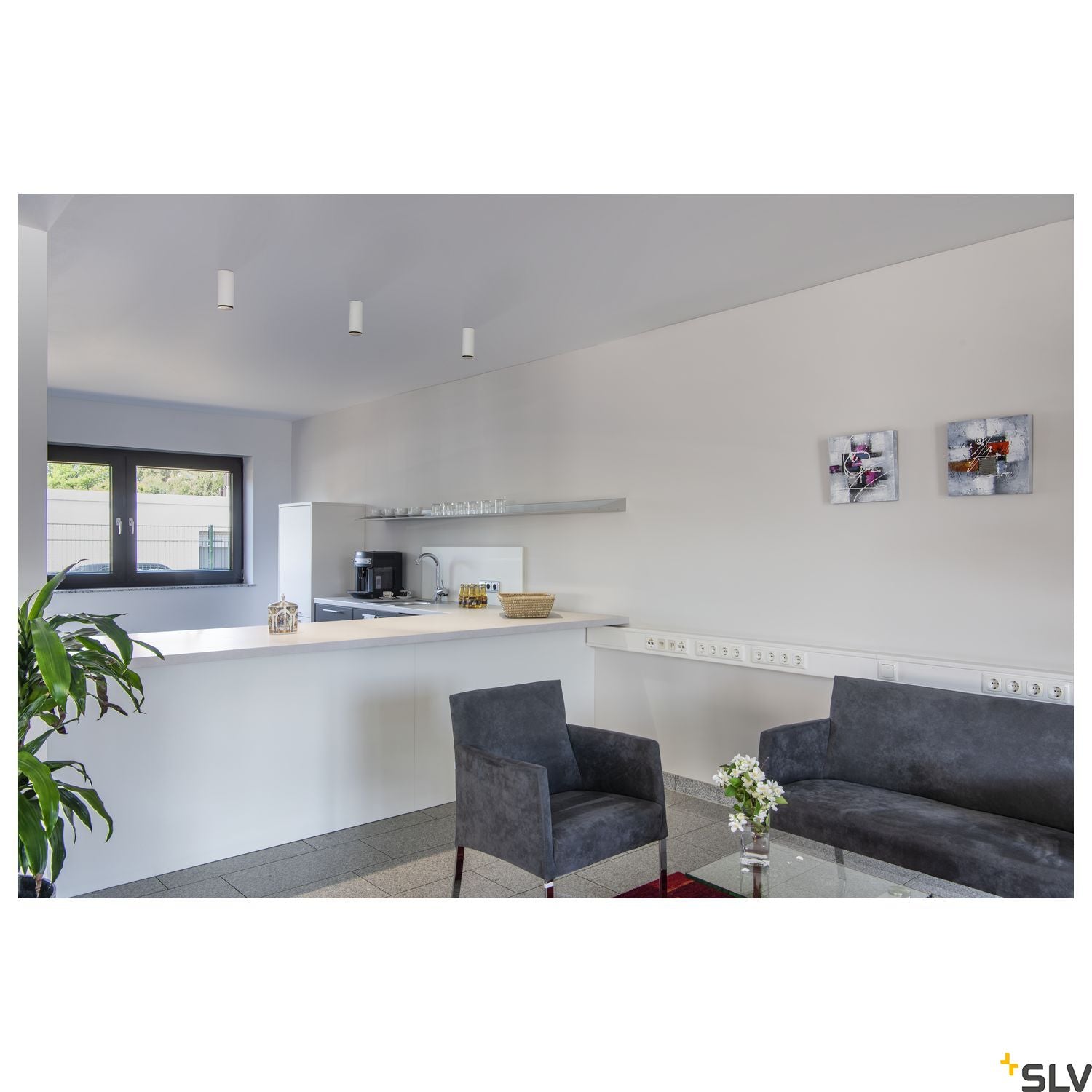SLV NUMINOS Dimmable Indoor LED recessed ceiling light white/black 3000K 36° 1004135