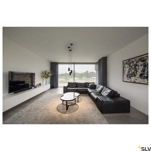 SLV NUMINOS PD PHASE S Indoor LED recessed ceiling light black/black 3000K 24° 1004154