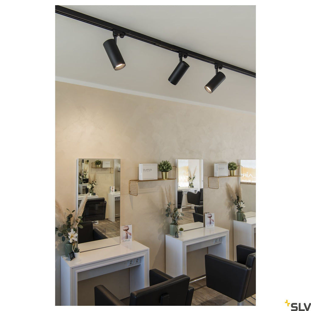 SLV 3~ NUMINOS Dimmable  3 phase system light black/black 3000K 36° 1004179