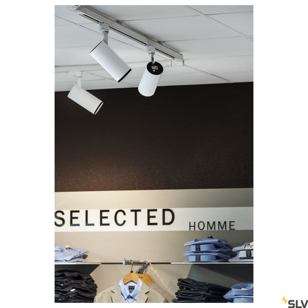 SLV 3~ NUMINOS Dimmable  3 phase system light white/black 3000K 24° 1004182