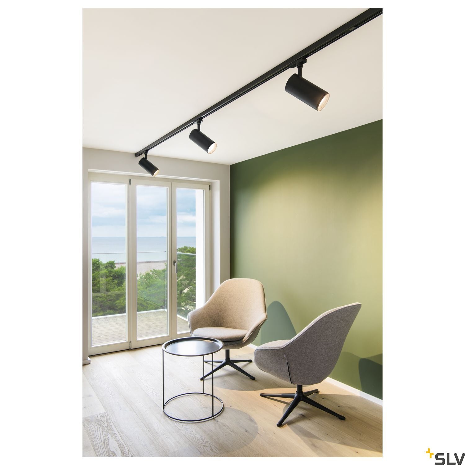 SLV 3~ NUMINOS DALI L 3 phase system light black/black 3000K 36° 1004563