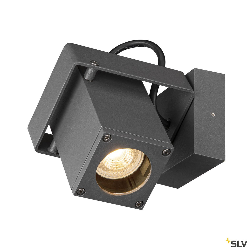 SLV THEO BRACKET CW outdoor wall and ceiling-mounted light QPAR51 anthracite 1004653