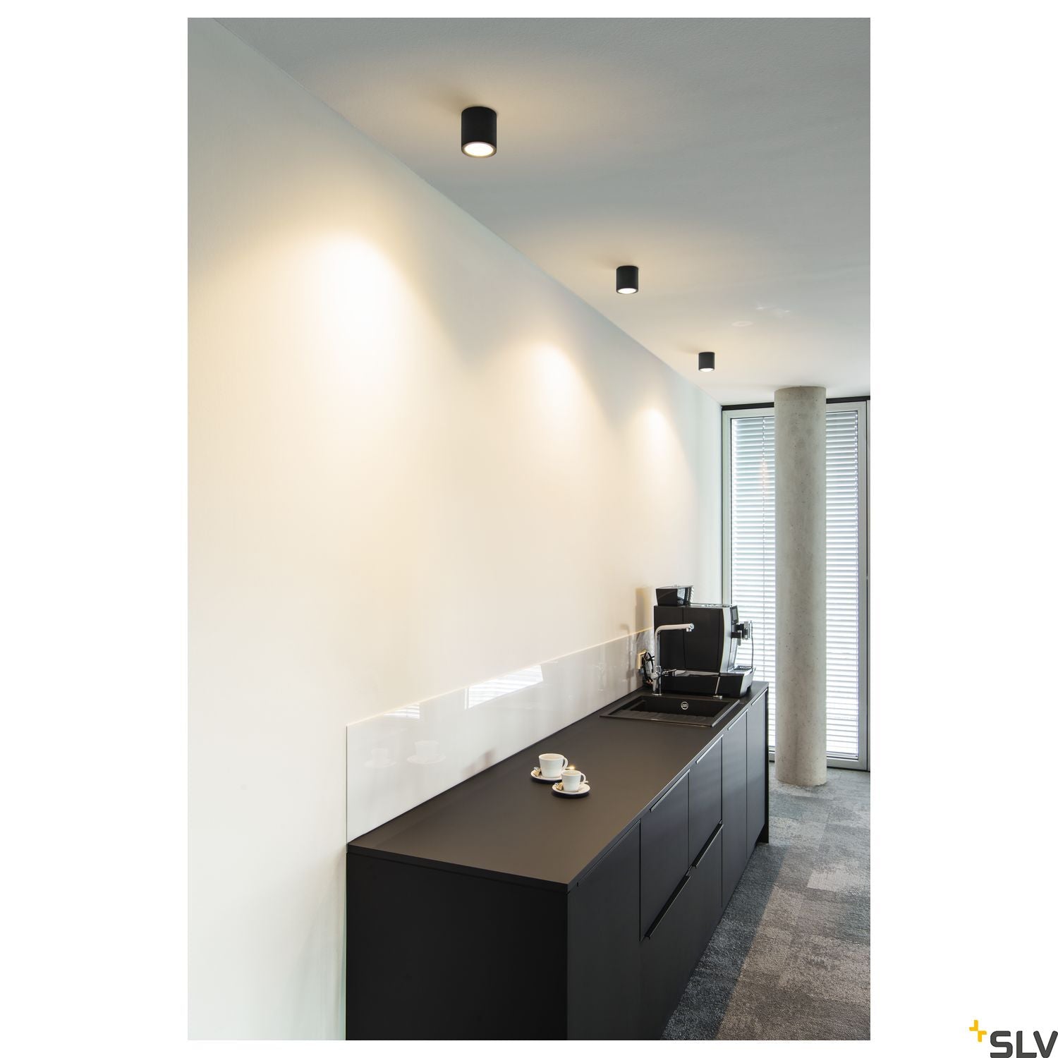 SLV OCULUS CL Indoor LED wall and ceiling mounted light black DIM-TO-WARM 2000-3000K 1004666
