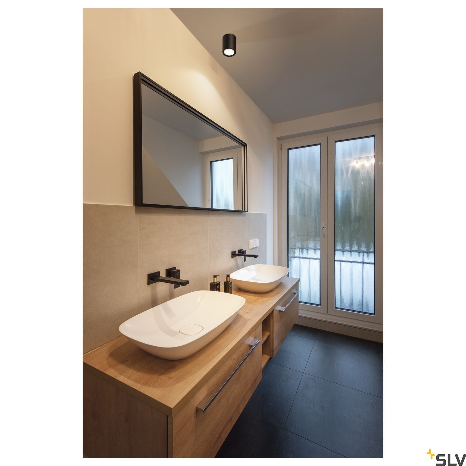 SLV OCULUS CL Indoor LED wall and ceiling mounted light black DIM-TO-WARM 2000-3000K 1004666