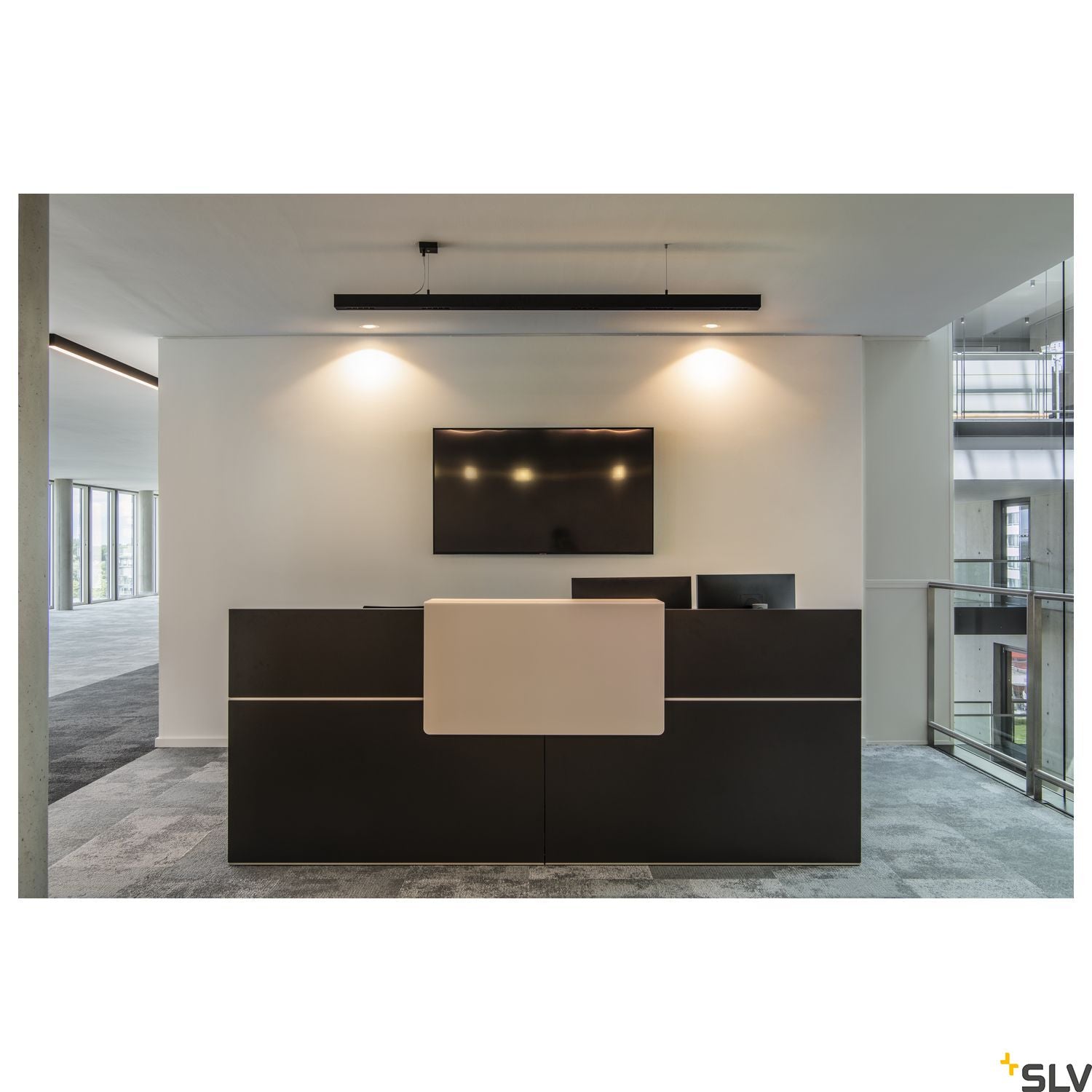 SLV Q-LINE PD, LED Indoor pendant light, 2m, BAP, black, 4000K 1000930