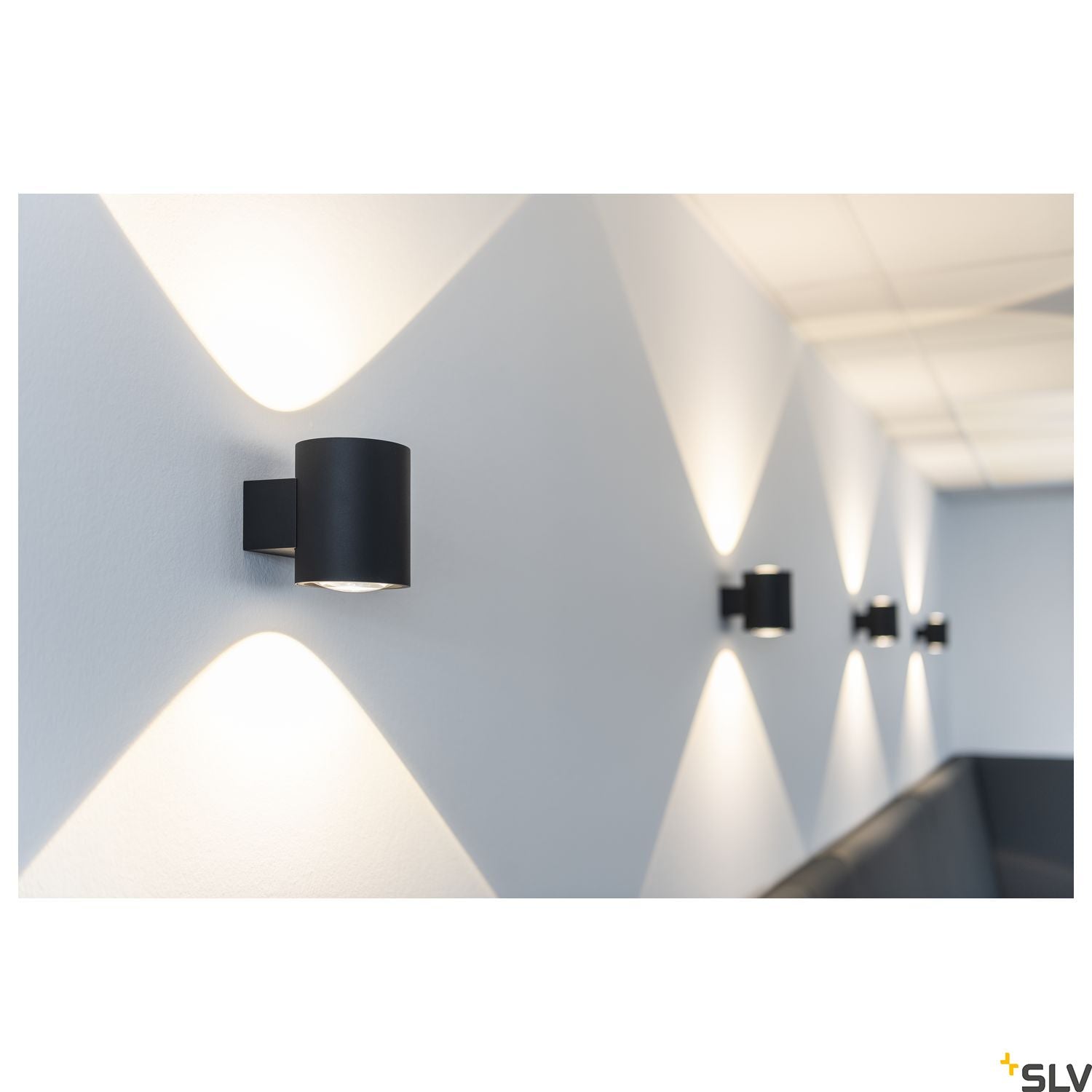 SLV OCULUS UP/DOWN WL Indoor LED wall-mounted light black 2000-3000K 1004670