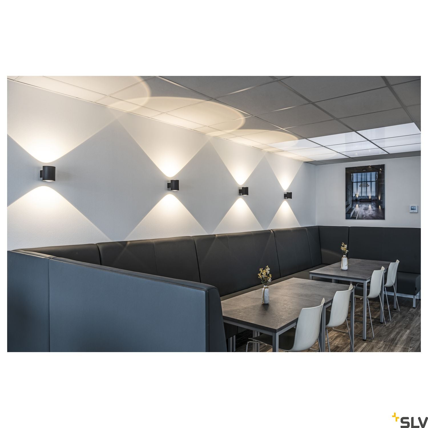 SLV OCULUS UP/DOWN WL Indoor LED wall-mounted light black 2000-3000K 1004670