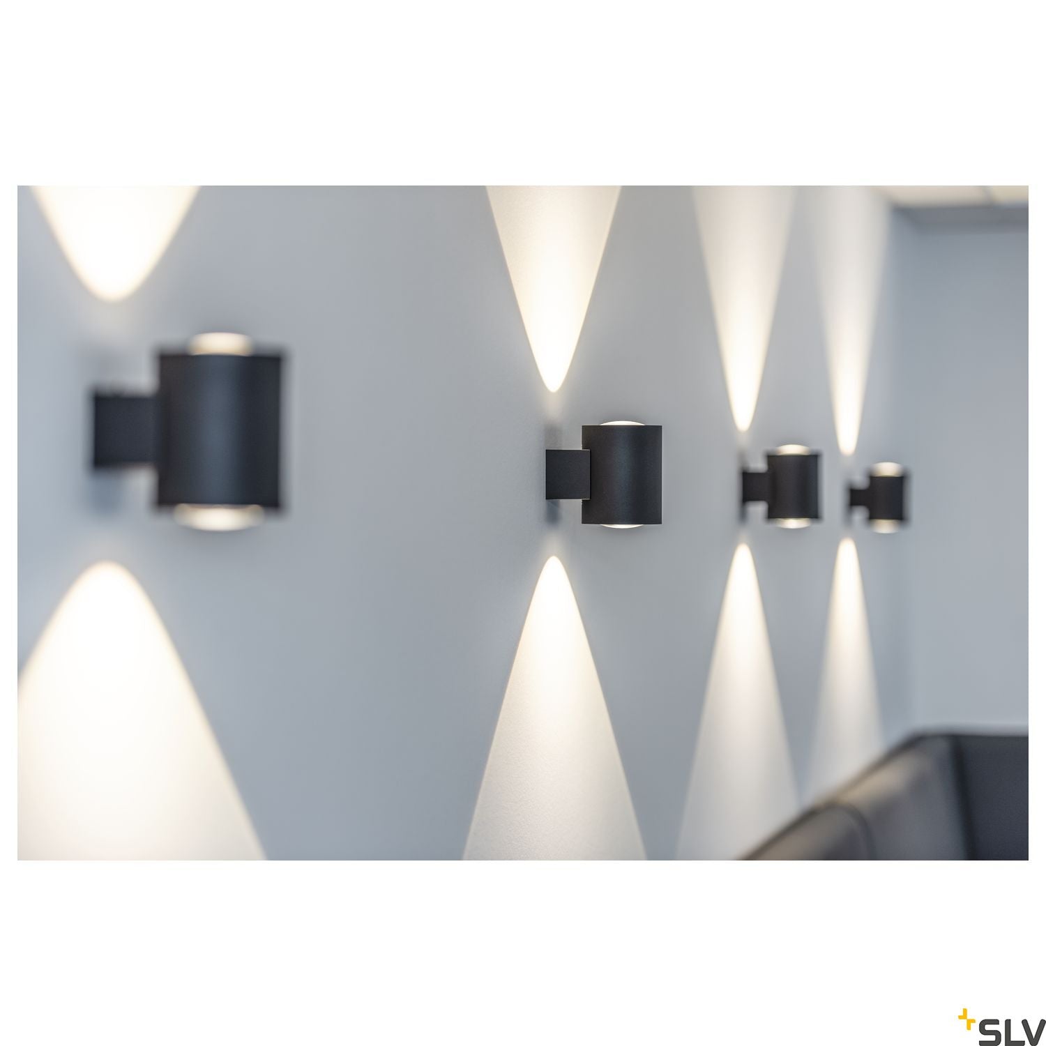 SLV OCULUS UP/DOWN WL Indoor LED wall-mounted light black 2000-3000K 1004670